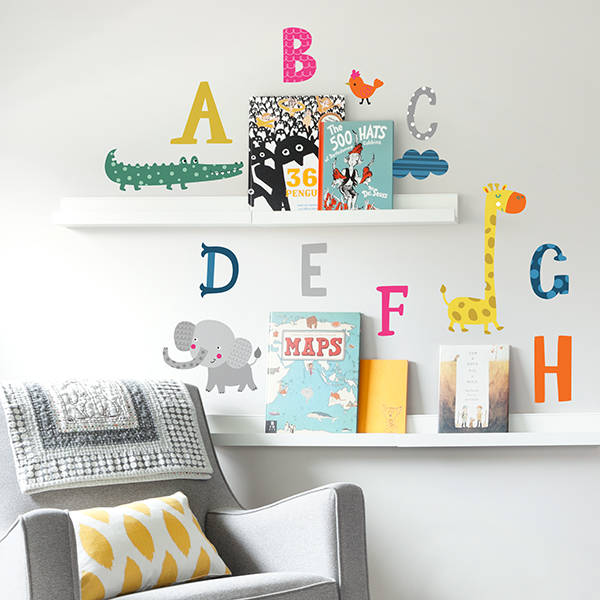 ABC Safari Wall Decals