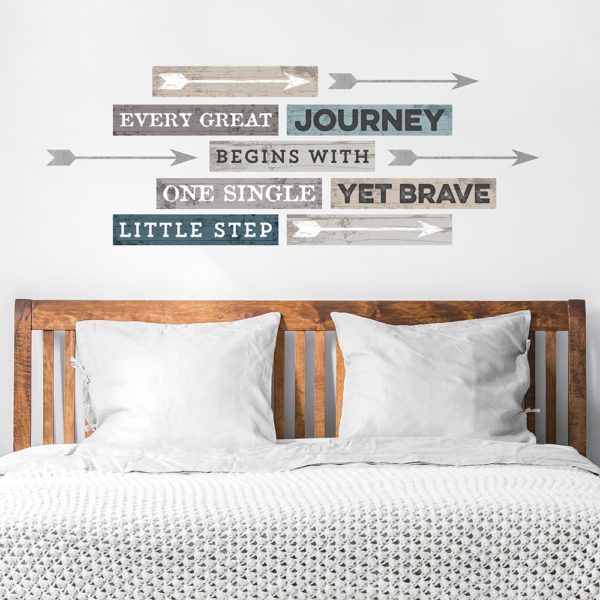 Journey Planks Dimensional Wall Decals