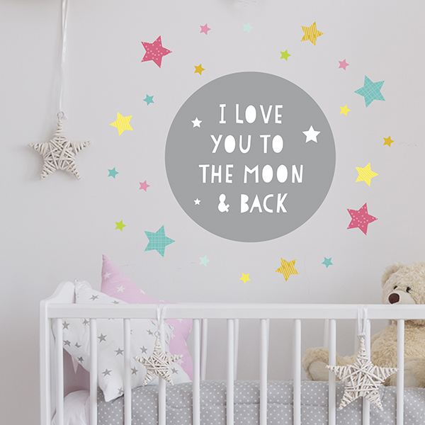 To The Moon Jumbo Wall Decals