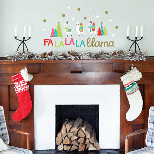 Falala Llama Holiday Wall Decals Paper Riot