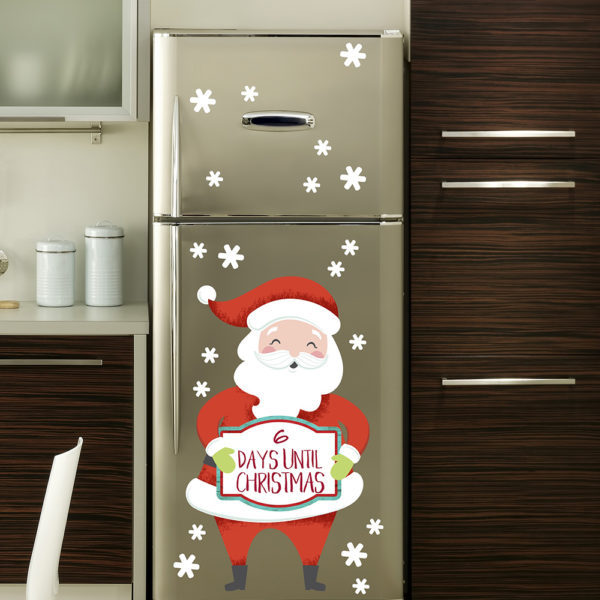 Jumbo Santa Christmas Countdown Decals Paper Riot
