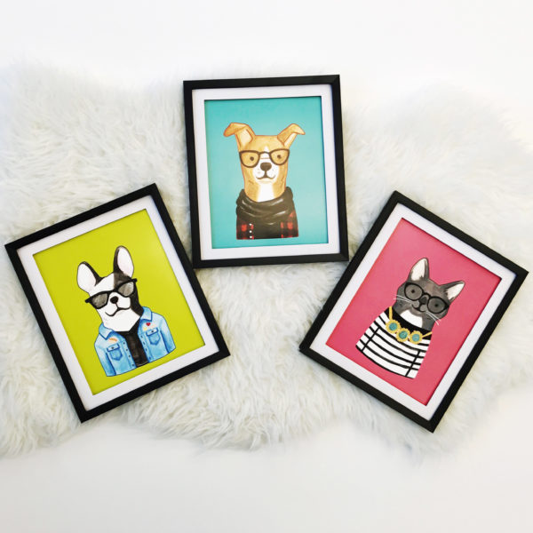 Three 8x10 Prints - Everyday Animal Print Collection