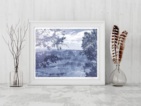 8x10 Art - Print Faded Denim Grand Canyon