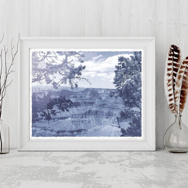 8x10 Art - Print Faded Denim Grand Canyon
