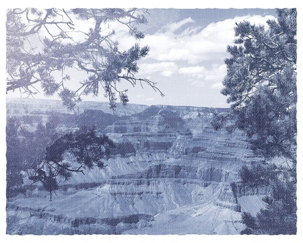 8x10 Art - Print Faded Denim Grand Canyon - Image 2