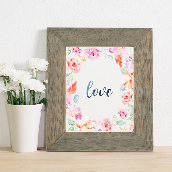 8x10 Art Print - Love Blooming in Technicolor