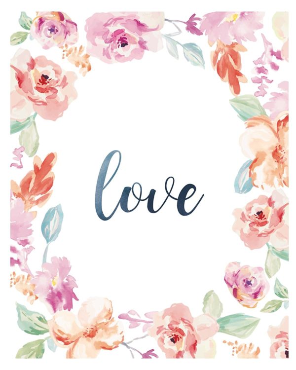 8x10 Art Print - Love Blooming in Technicolor - Image 2