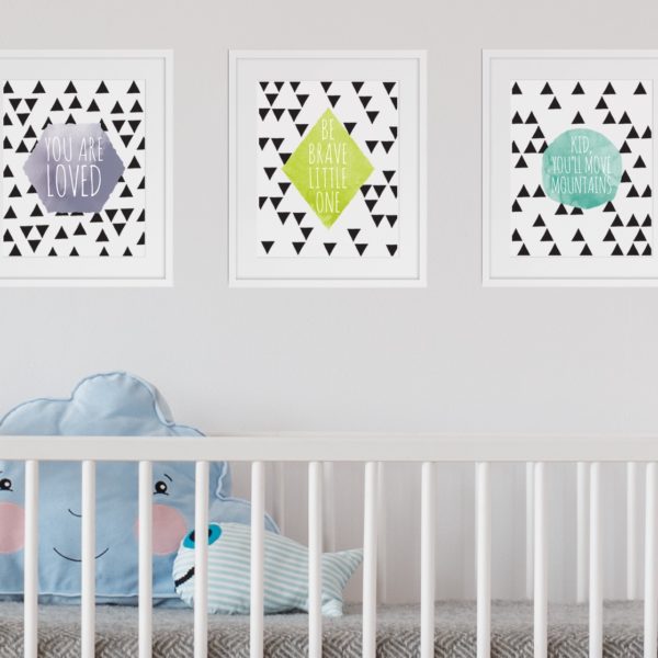 Three 8x10 Prints - Scandinavian Inspired Nursery