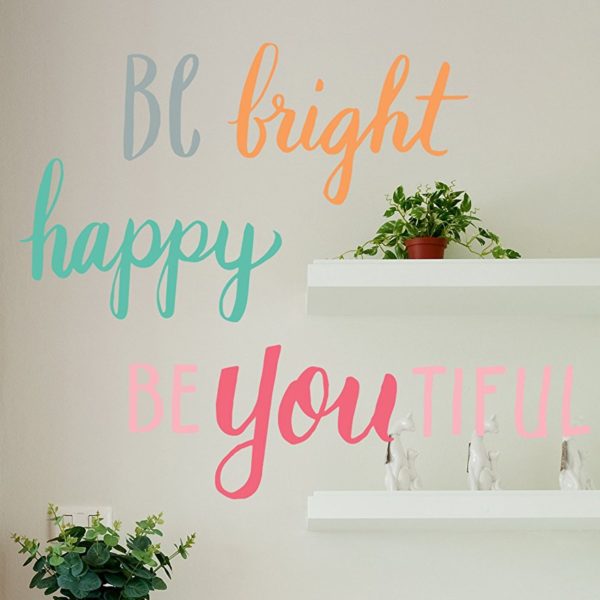 Be Bright Be Happy Wall Decal - Image 4